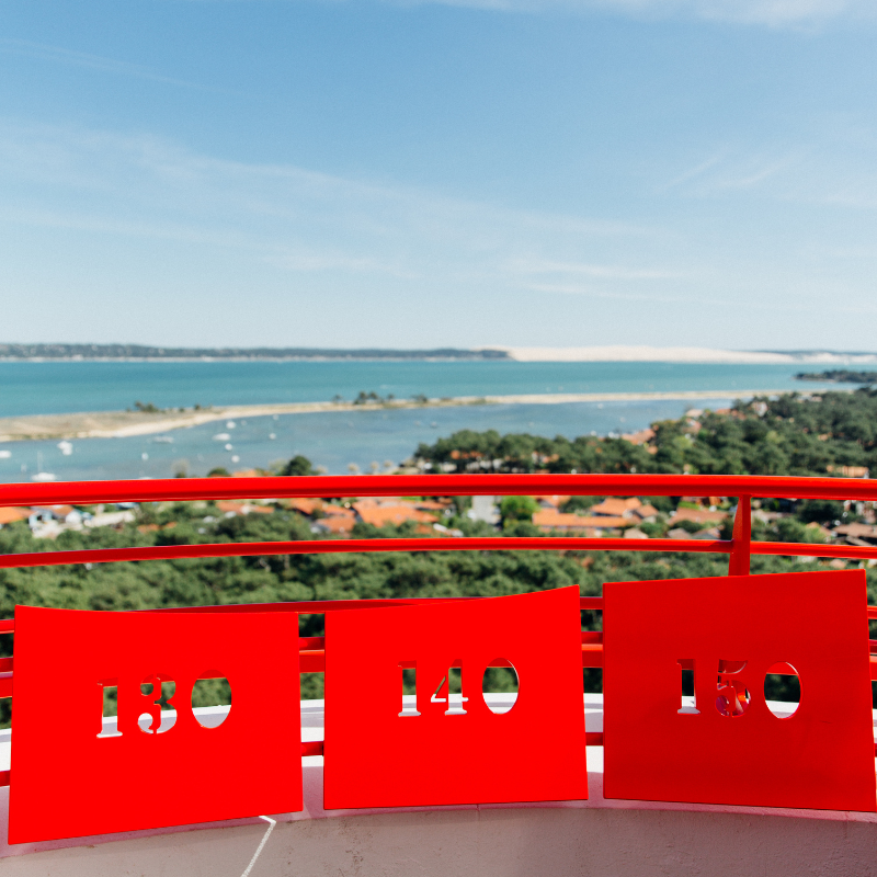 Banc d’Arguin , Ile aux oiseaux, Dune du Pilat, océan atlantique… découvrez un panorama exceptionnel au sommet du phare.