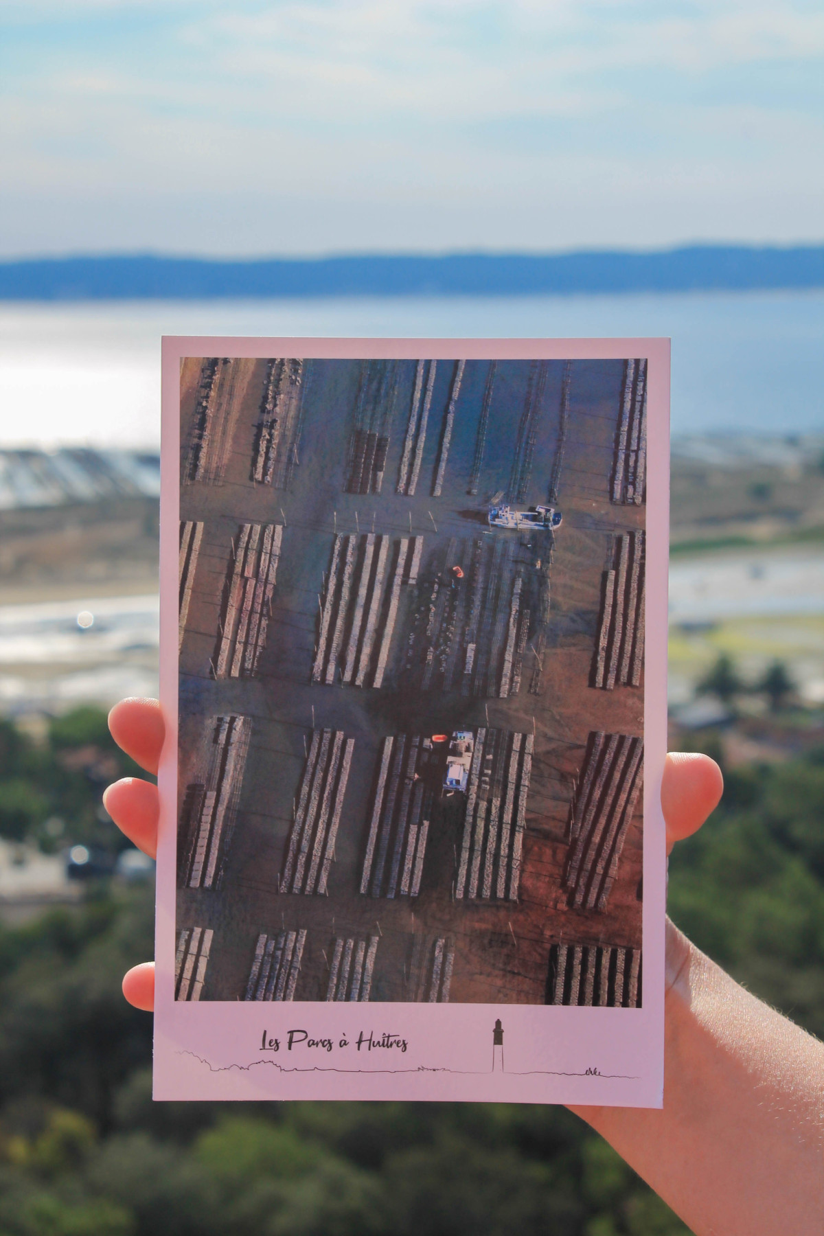 Ahoy, navigateur ! Tu cherches à envoyer un message à tes proches restés au port ?

Nos cartes postales sont de véritables trésors pour partager un bout de ta visite au Phare du Cap Ferret. Parfaites pour glisser dans ton sac de marin, tu peux les envoyer aux quatre coins du monde ou les garder comme souvenir de ton passage.

